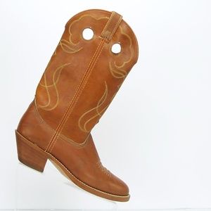 Men Acme Faux Leather Cowboy Boots Made in USA